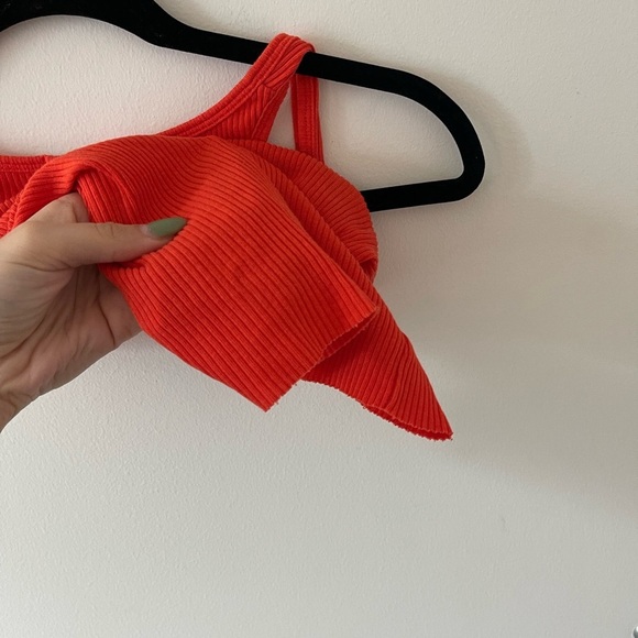 Good American Orange Ribbed Tank top - Picture 4 of 4